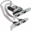 POWERTECH   PCIe  4x Serial DB9 SLOT-031, Chipset CH384L | SLOT-031